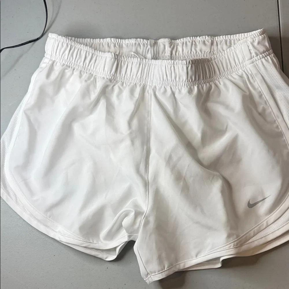 Nike Women's White Athletic Temp Shorts